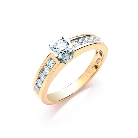 18ct Yellow Gold 0.50ctw Brilliant Cut Diamond Ring